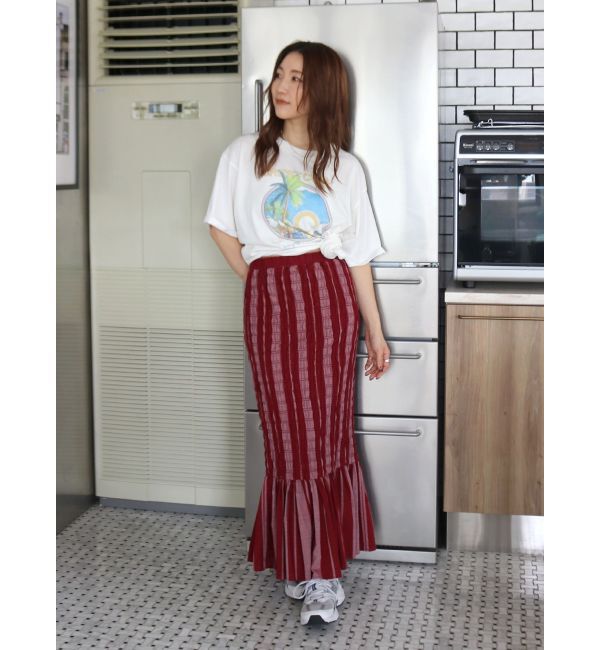 Ungrid「CREST CURLロゴTee」|Tシャツ・カットソー|