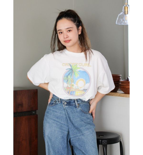 Ungrid「CREST CURLロゴTee」|Tシャツ・カットソー|