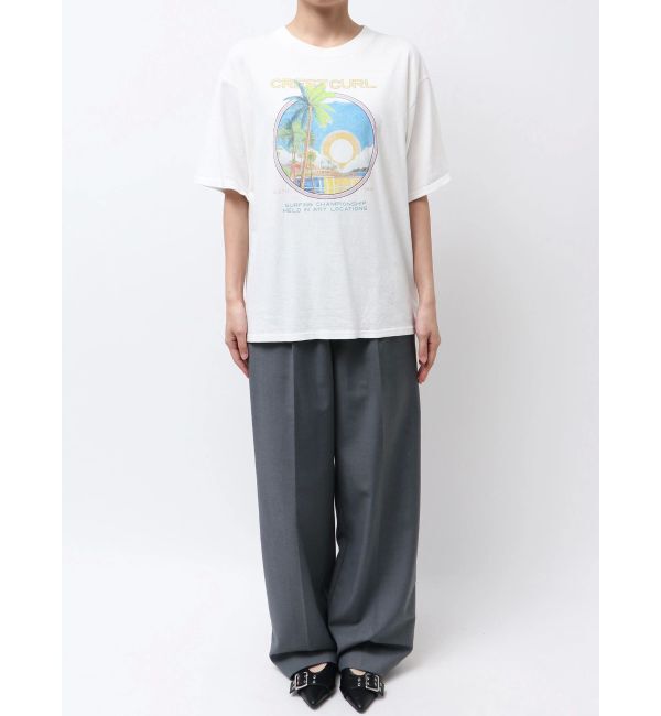 Ungrid「CREST CURLロゴTee」|Tシャツ・カットソー|