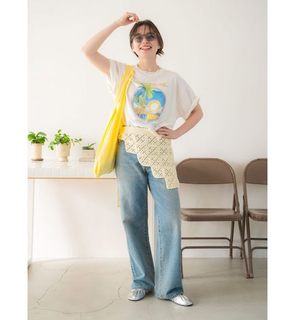 Ungrid「CREST CURLロゴTee」|Tシャツ・カットソー|