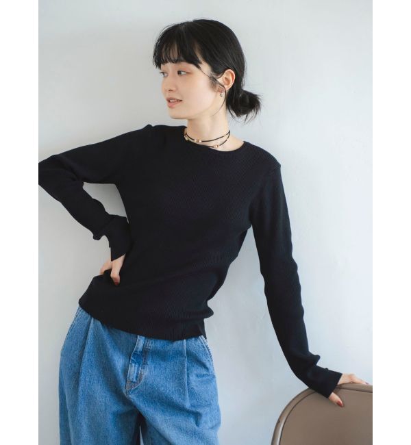 Ungrid「ウッドコンビフェイクレザーネックレス」|ネックレス|