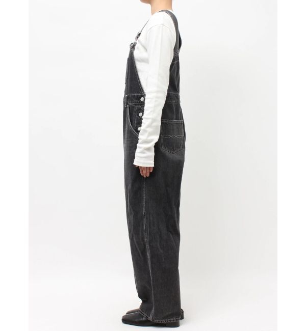 Ungrid「カーブシルエットデニムサロペット」|オールインワン|