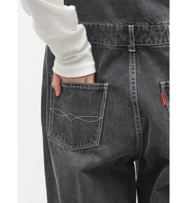 Ungrid「カーブシルエットデニムサロペット」|オールインワン|