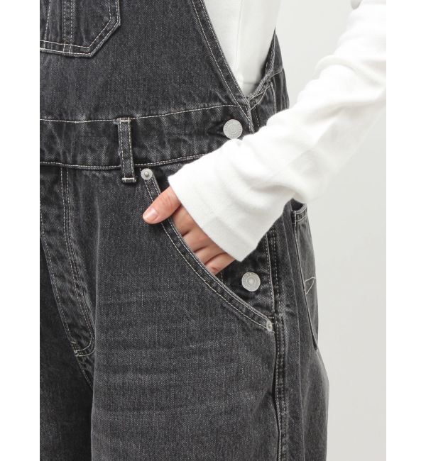 Ungrid「カーブシルエットデニムサロペット」|オールインワン|