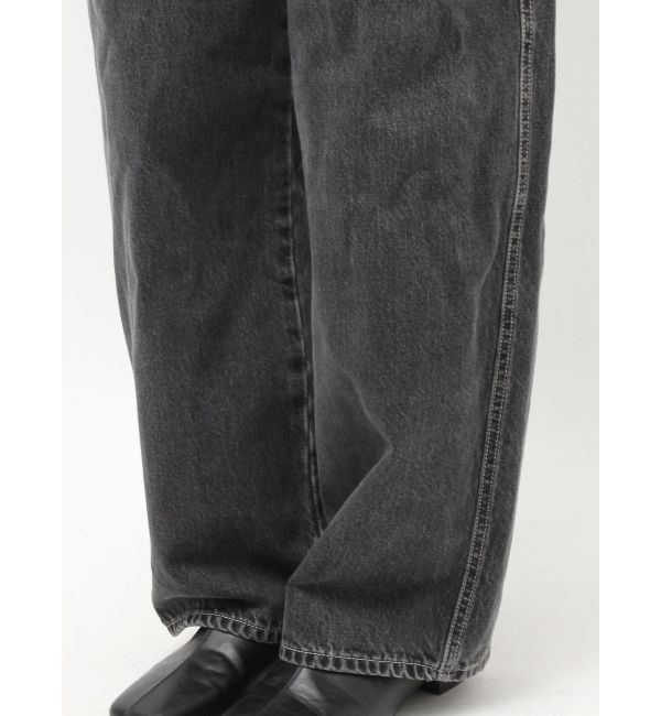 Ungrid「カーブシルエットデニムサロペット」|オールインワン|