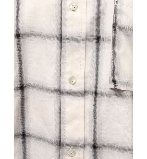 Ungrid「カットオフデザインチェックルーズシャツ」|シャツ・ブラウス|