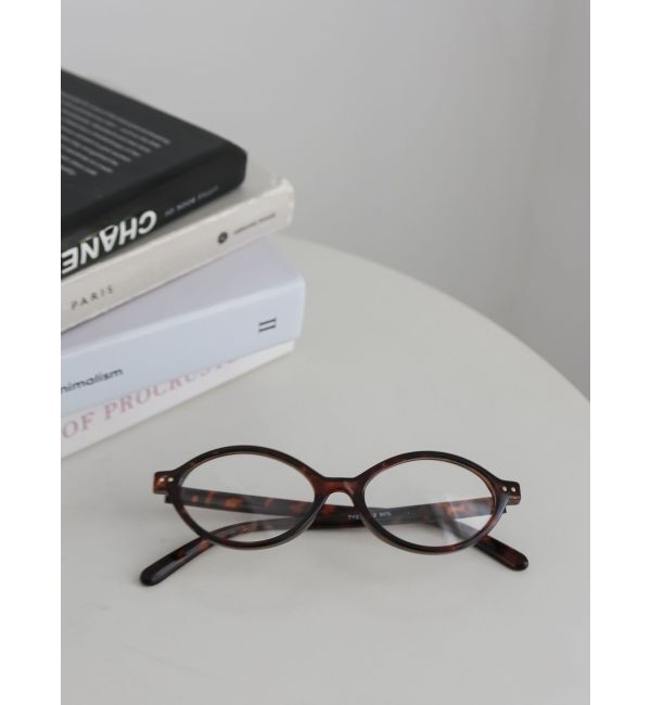 Ungrid「オーバル伊達メガネ」|メガネ|ブラウン