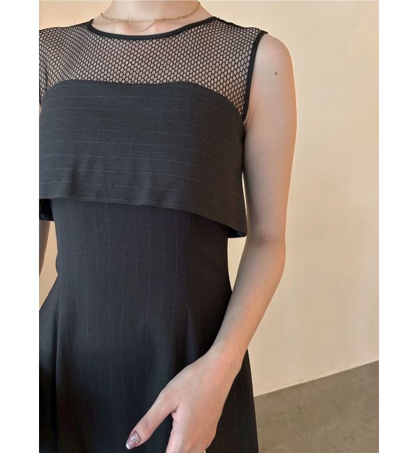 LAGUNAMOON「LADYメッシュドッキングベアドレス」|ドレス|