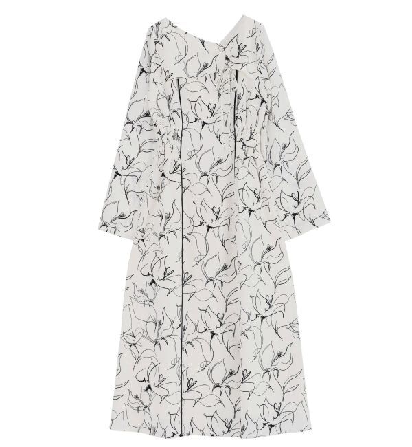 LAGUNAMOON「ドローイングフラワーワンピース」|ワンピース|