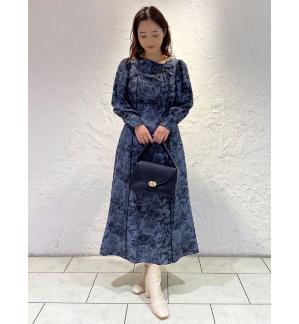 LAGUNAMOON「ドローイングフラワーワンピース」|ワンピース|