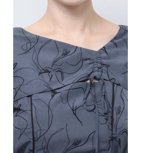 LAGUNAMOON「ドローイングフラワーワンピース」|ワンピース|