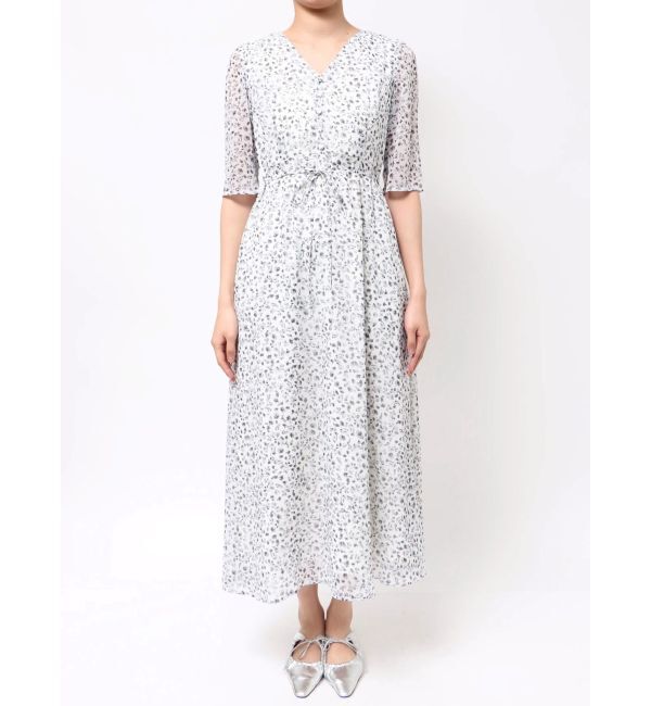 LAGUNAMOON「スモールフラワーパターンVネックワンピース」|ワンピース|