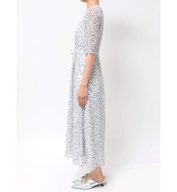 LAGUNAMOON「スモールフラワーパターンVネックワンピース」|ワンピース|