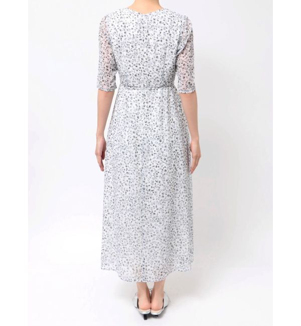 LAGUNAMOON「スモールフラワーパターンVネックワンピース」|ワンピース|