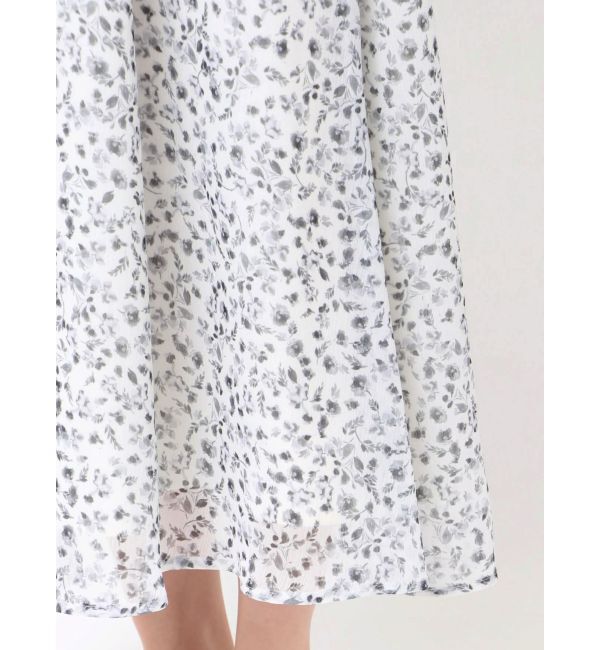 LAGUNAMOON「スモールフラワーパターンVネックワンピース」|ワンピース|