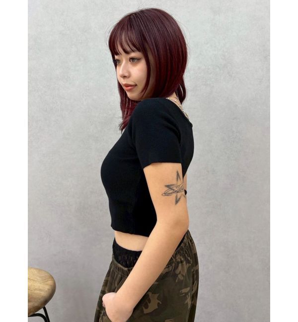 EVRIS「ワンポイントビジューチェーンニットトップス」|ニット・セーター|