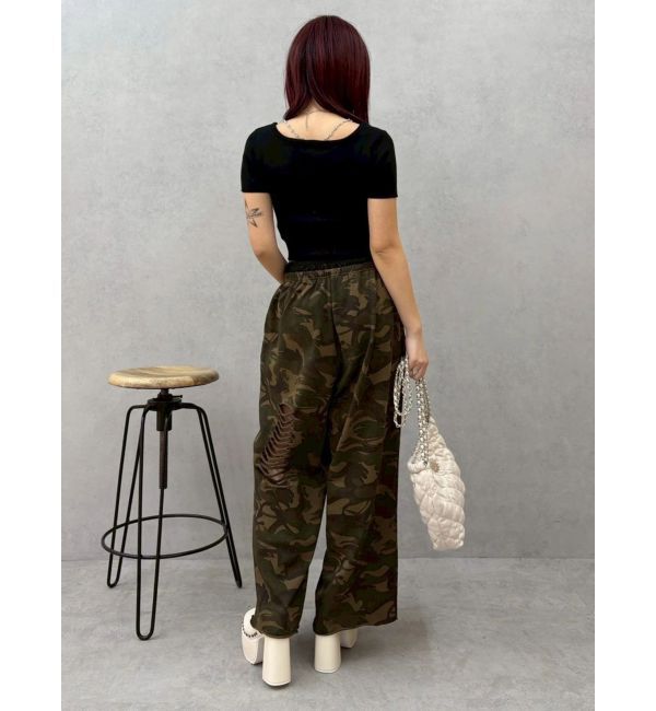 EVRIS「ワンポイントビジューチェーンニットトップス」|ニット・セーター|