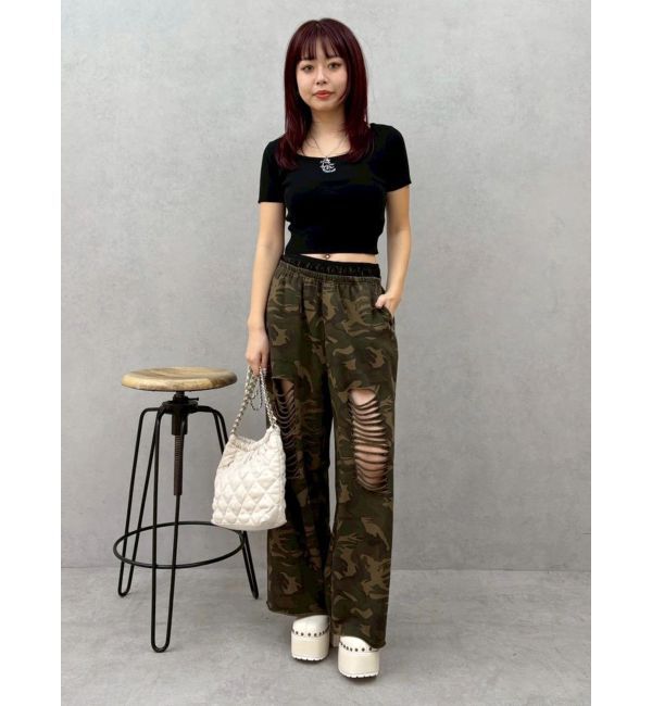 EVRIS「ワンポイントビジューチェーンニットトップス」|ニット・セーター|