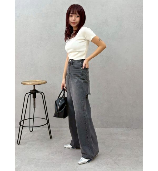 EVRIS「ワンポイントビジューチェーンニットトップス」|ニット・セーター|