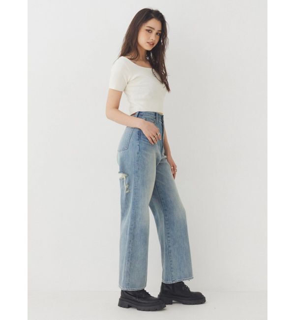 EVRIS「ワンポイントビジューチェーンニットトップス」|ニット・セーター|