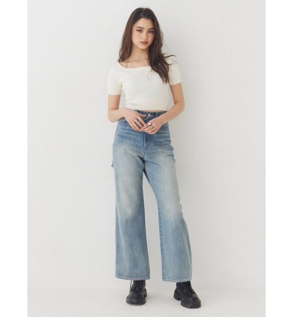 EVRIS「ワンポイントビジューチェーンニットトップス」|ニット・セーター|