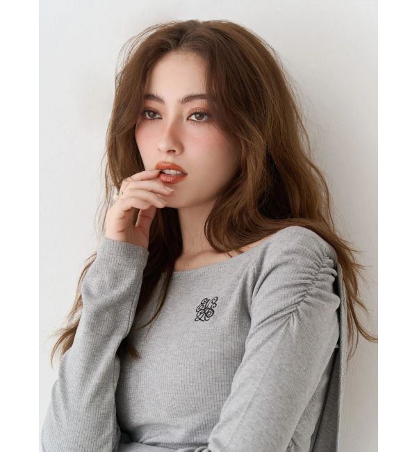 EVRIS「オフショルフーディトップス」|Tシャツ・カットソー|