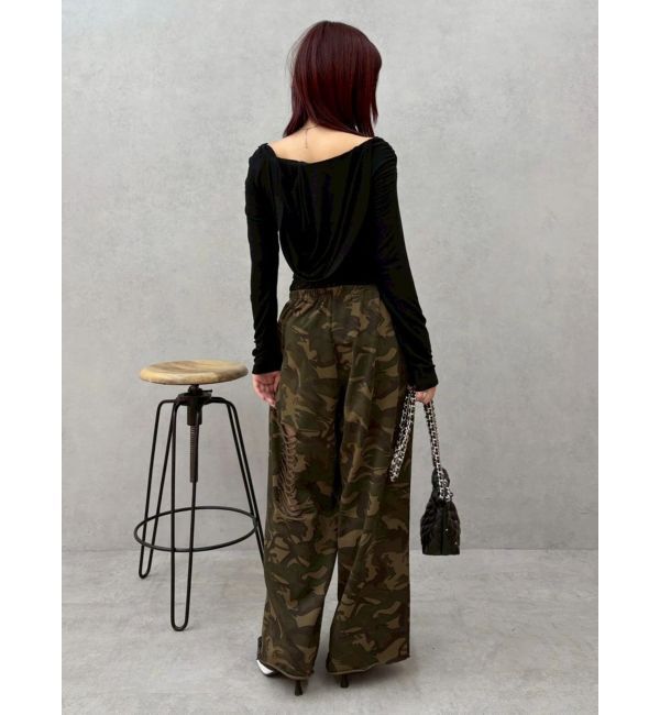 EVRIS「オフショルフーディトップス」|Tシャツ・カットソー|