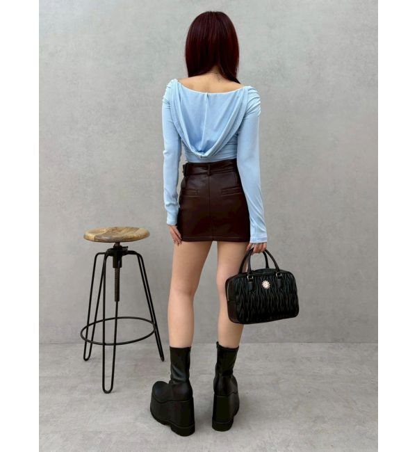 EVRIS「オフショルフーディトップス」|Tシャツ・カットソー|