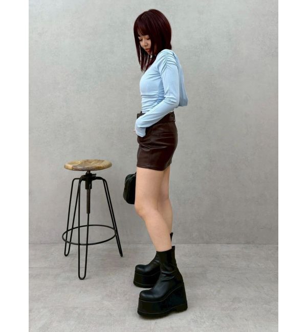 EVRIS「オフショルフーディトップス」|Tシャツ・カットソー|