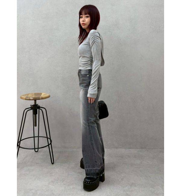 EVRIS「オフショルフーディトップス」|Tシャツ・カットソー|