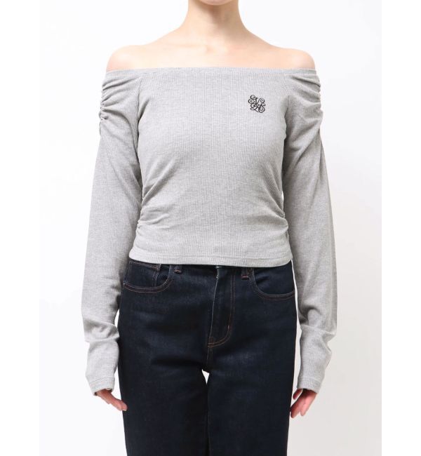 EVRIS「オフショルフーディトップス」|Tシャツ・カットソー|