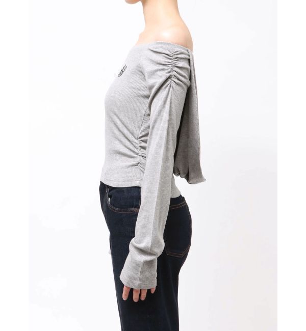 EVRIS「オフショルフーディトップス」|Tシャツ・カットソー|