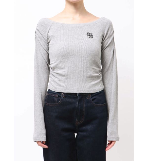 EVRIS「オフショルフーディトップス」|Tシャツ・カットソー|