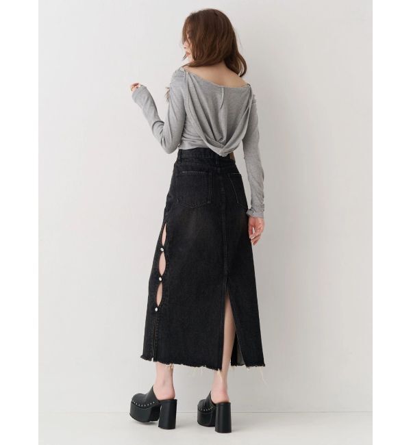 EVRIS「オフショルフーディトップス」|Tシャツ・カットソー|