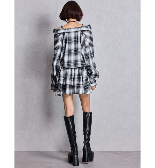GYDA「3WAYチェックワンピース」|ワンピース|