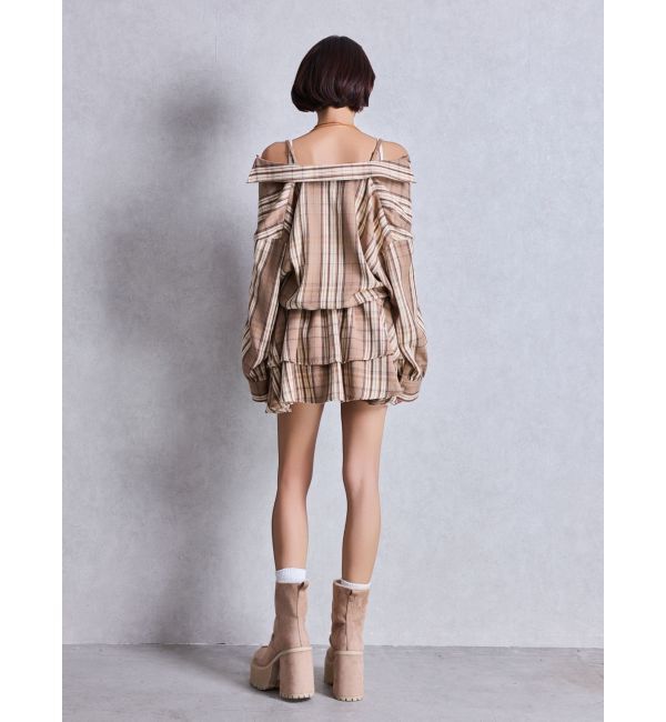 GYDA「3WAYチェックワンピース」|ワンピース|