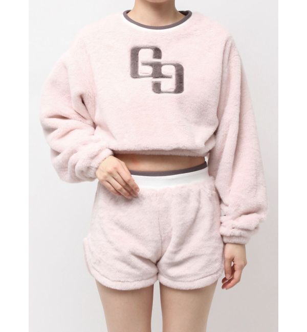 GYDA「GG ECO FURショートトップス」|Tシャツ・カットソー|ピンク