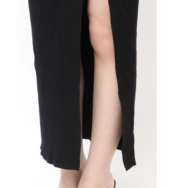 GYDA「GGプレート long sleeve LONGニットワンピース」|ワンピース|