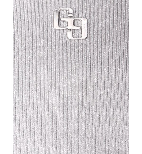 GYDA「GGプレート long sleeve LONGニットワンピース」|ワンピース|