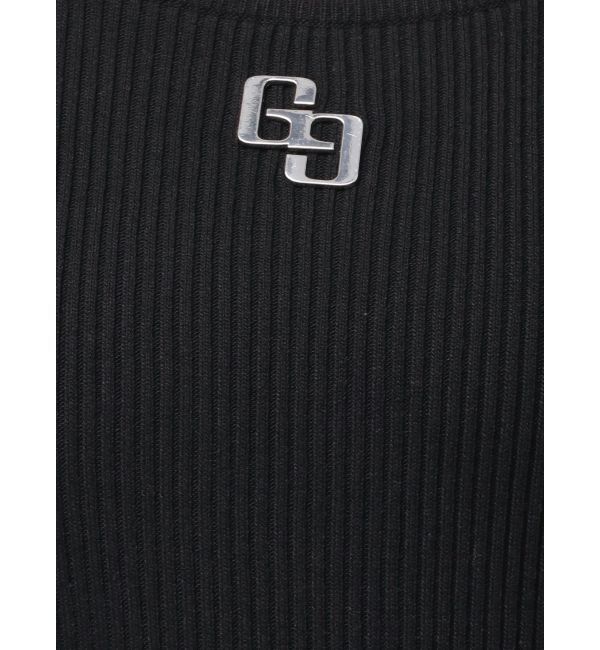 GYDA「GGプレート long sleeve LONGニットワンピース」|ワンピース|