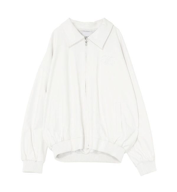 GYDA「bijou Symmetry GYDAフェイクレザーBIGブルゾン」|ブルゾン・スタジャン|