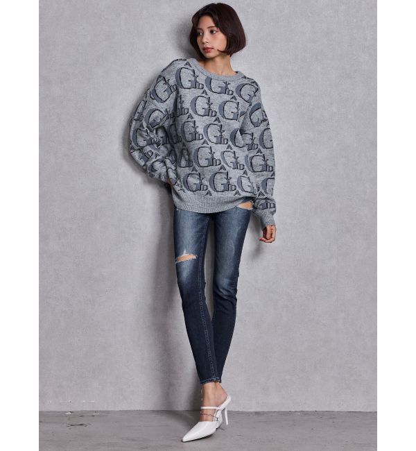 GYDA「GYDA PATTERN ニットトップス」|ニット・セーター|