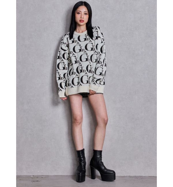 GYDA「GYDA PATTERN ニットトップス」|ニット・セーター|