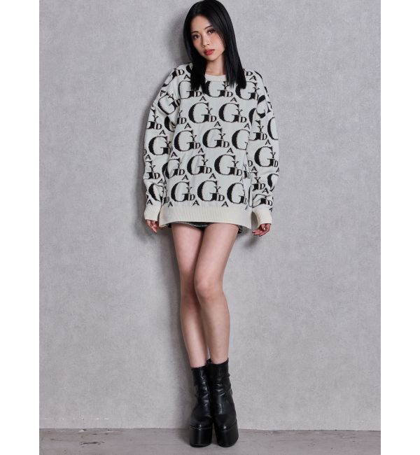 GYDA「GYDA PATTERN ニットトップス」|ニット・セーター|