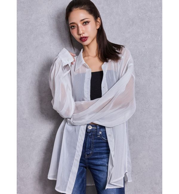 GYDA「オーバーラメシアーシャツ」|シャツ・ブラウス|