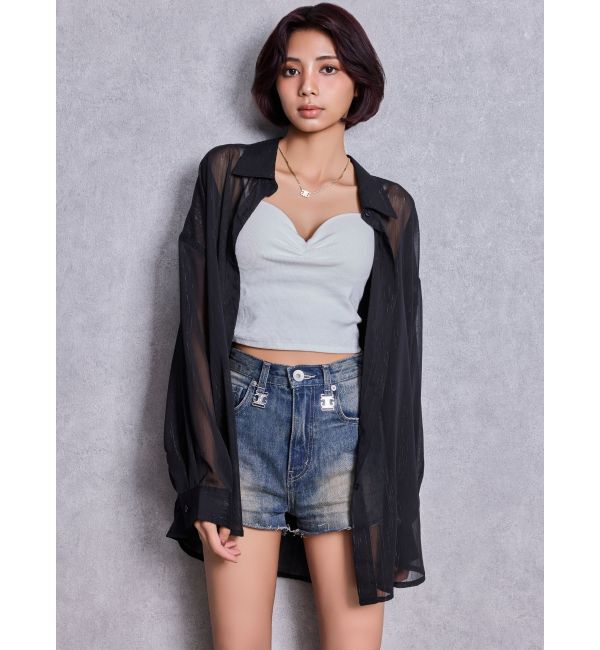 GYDA「オーバーラメシアーシャツ」|シャツ・ブラウス|