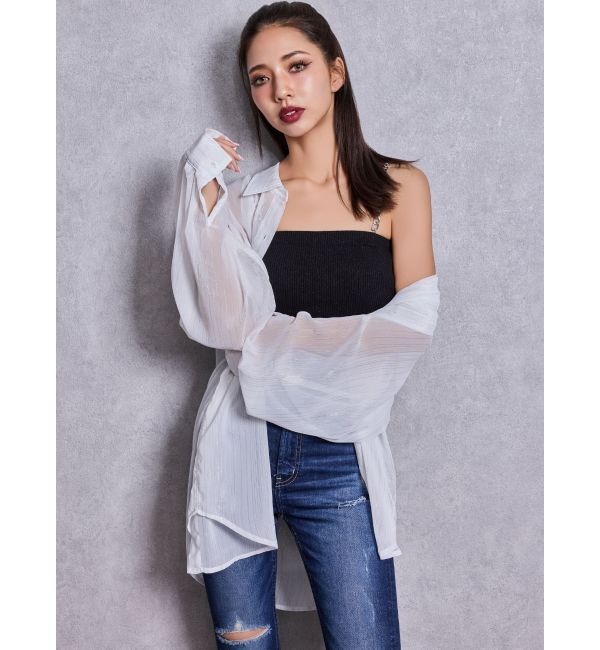 GYDA「オーバーラメシアーシャツ」|シャツ・ブラウス|