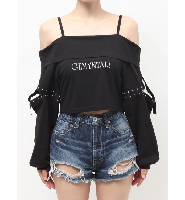 GYDA「GEMYNTARオフショルトップス」|Tシャツ・カットソー|