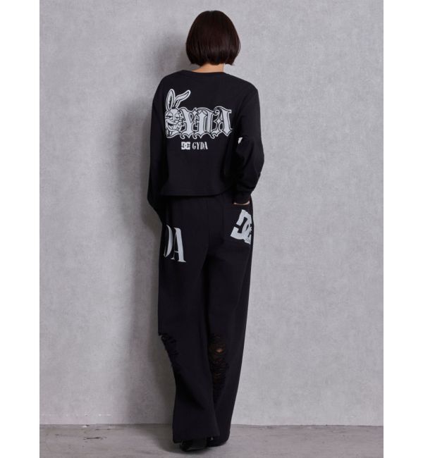 GYDA「GYDA&times;DC ダメージSPARKLE LOGOスウェットパンツ」|その他|