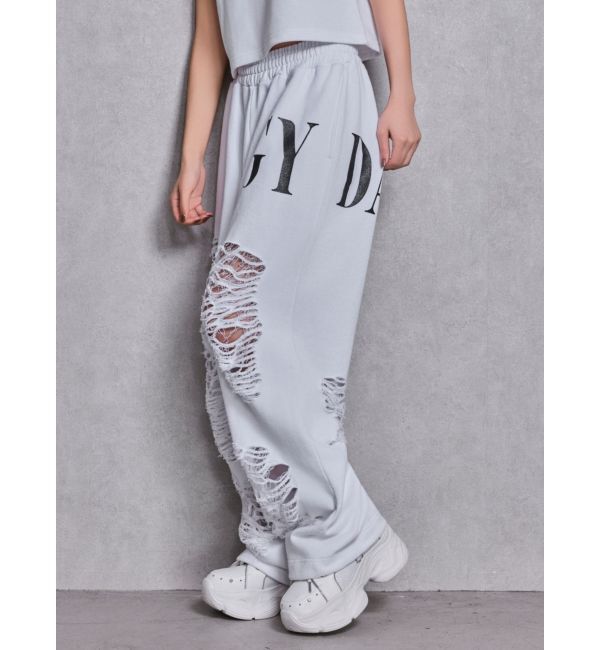 GYDA「GYDA&times;DC ダメージSPARKLE LOGOスウェットパンツ」|その他|
